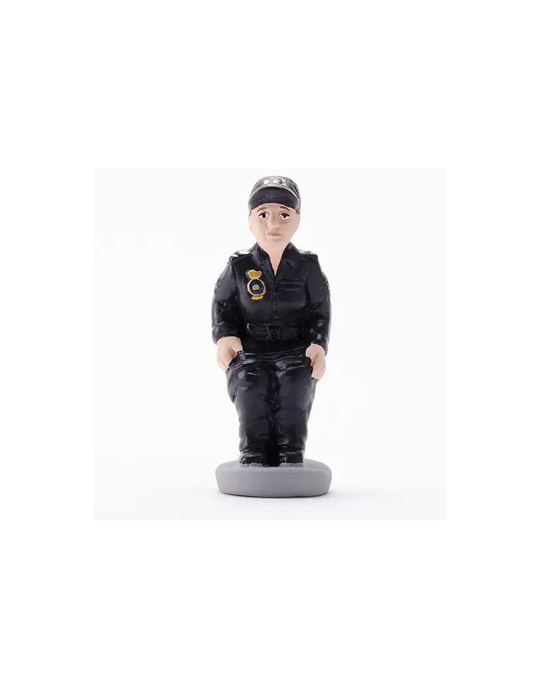 Figura de Caganer Policía Nacional Dona de Alta Calidad - Compra Ahora