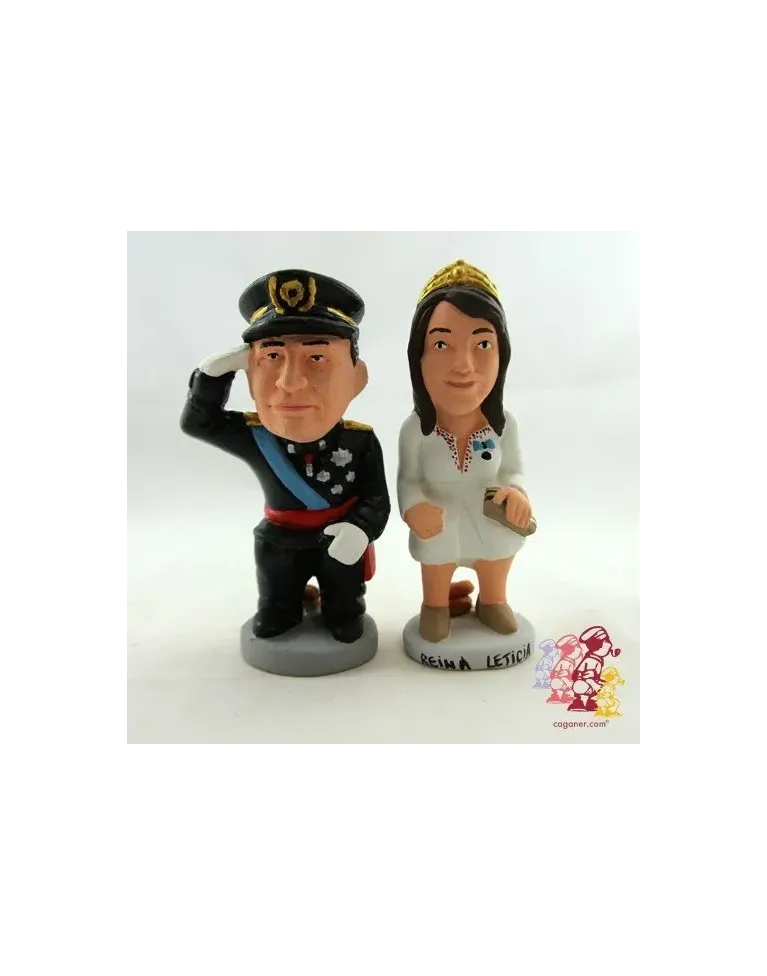 Figura de Caganer Reyes Felipe Letizia de Alta Calidad - Compra Ahora