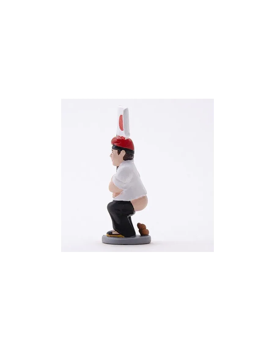 Figurine Caganer avec drapeau japonais - Haute qualité