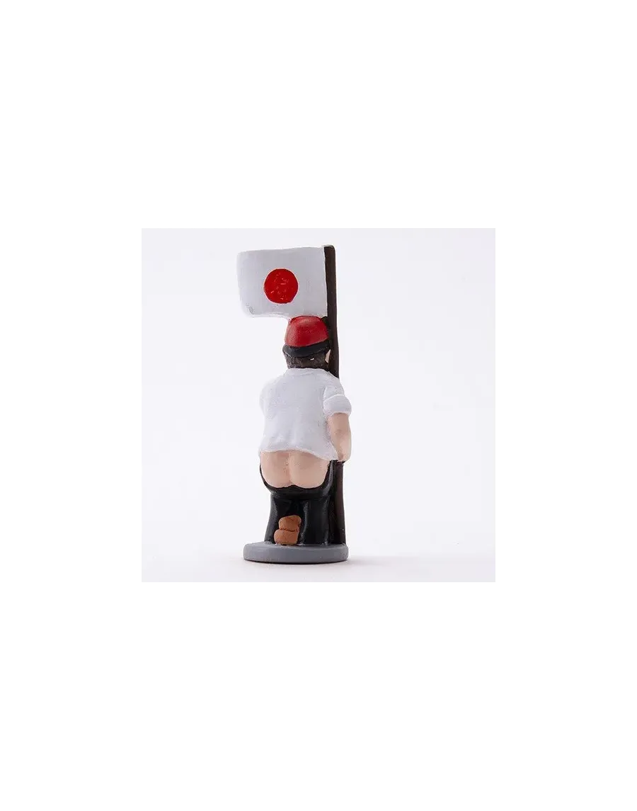 Figurine Caganer avec drapeau japonais - Haute qualité