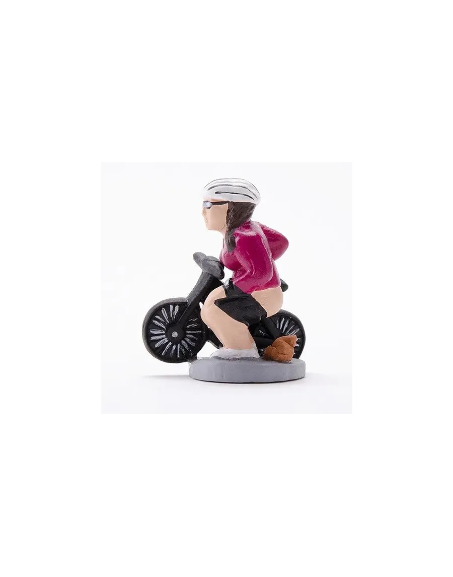Hochwertige Caganer-Figur einer Radfahrerin – Jetzt kaufen