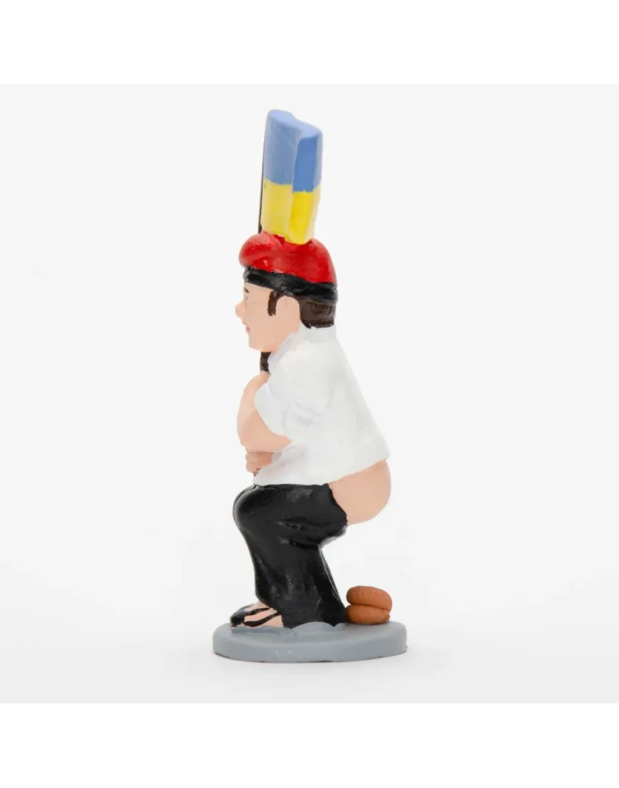 Hochwertige Caganer-Figur mit ukrainischer Flagge – Jetzt kaufen