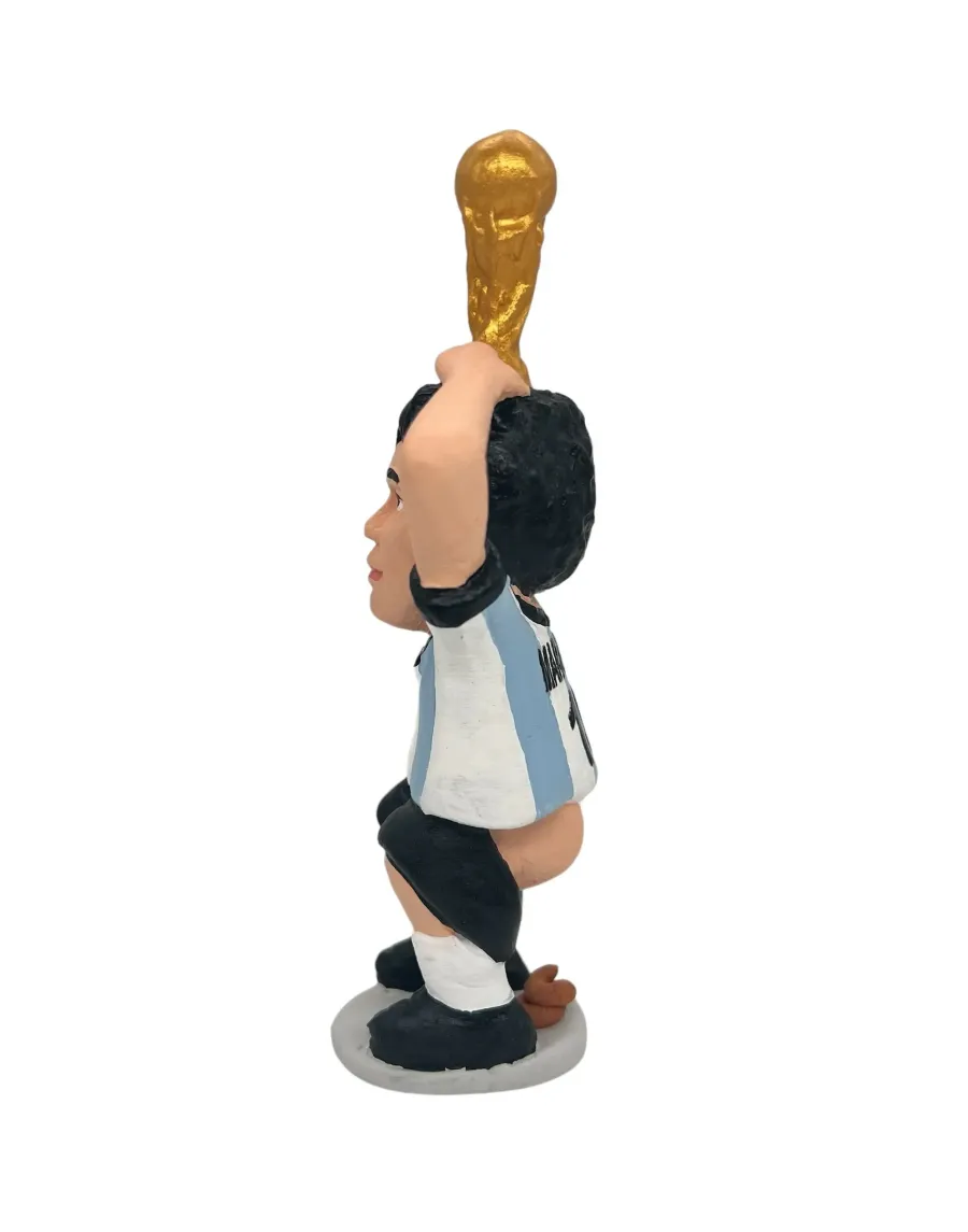 Figura de Caganer Maradona con Copa del Mundo - ¡Compra Ahora!