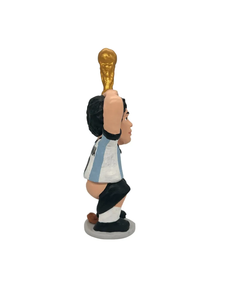 Figura de Caganer Maradona con Copa del Mundo - ¡Compra Ahora!