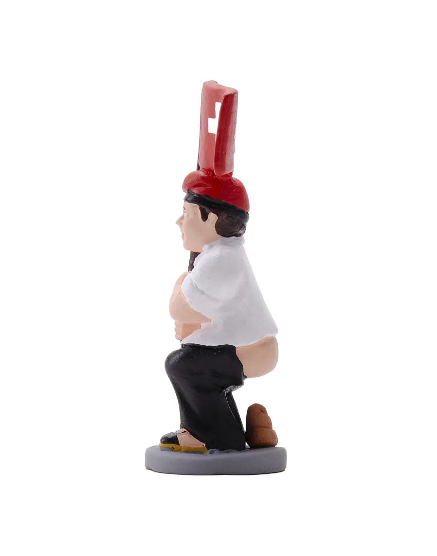 Figurine de Caganer aux couleurs du drapeau suisse de haute qualité - Achetez maintenant