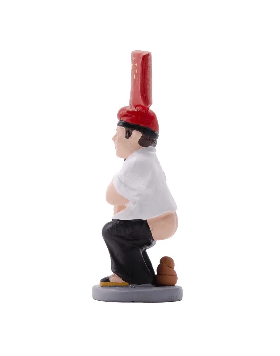 Figurine Caganer drapeau chinois de haute qualité - Achetez maintenant