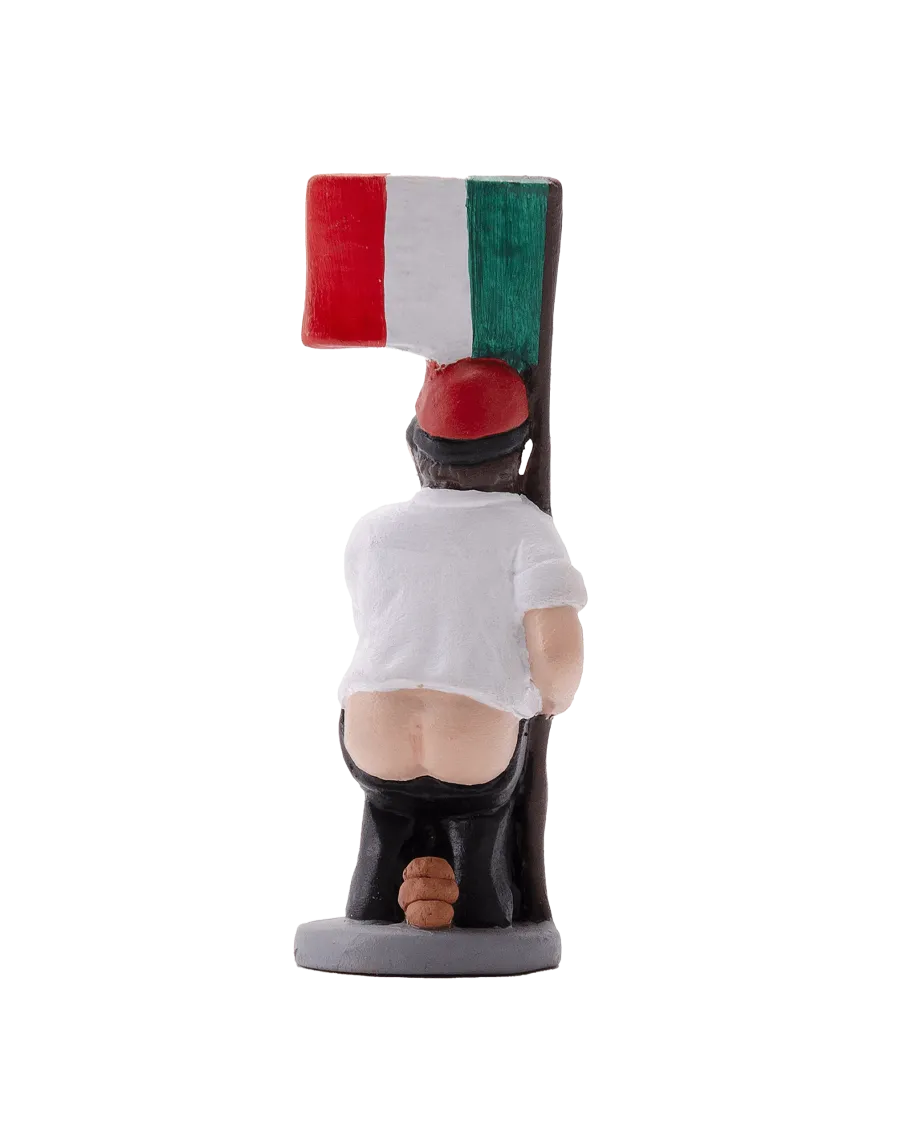 Hochwertige Caganer-Figur mit italienischer Flagge – Jetzt kaufen