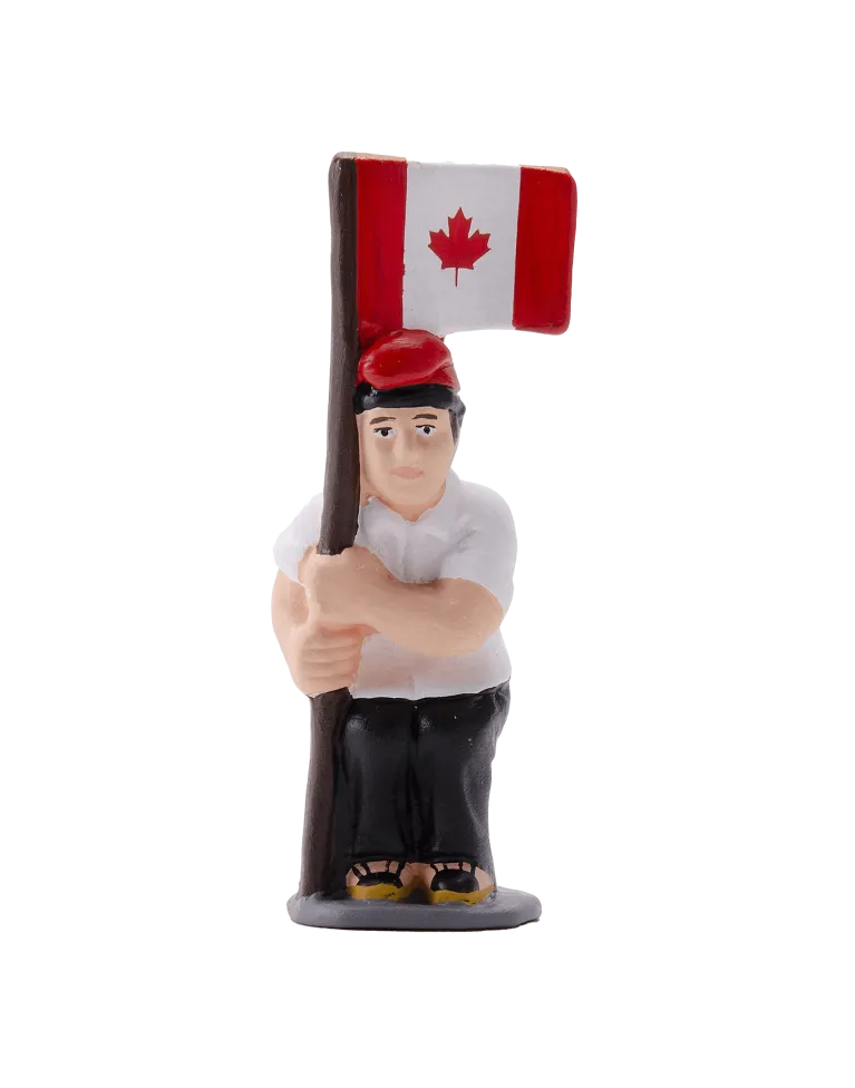 Figurine Caganer drapeau canadien de haute qualité - Achetez maintenant