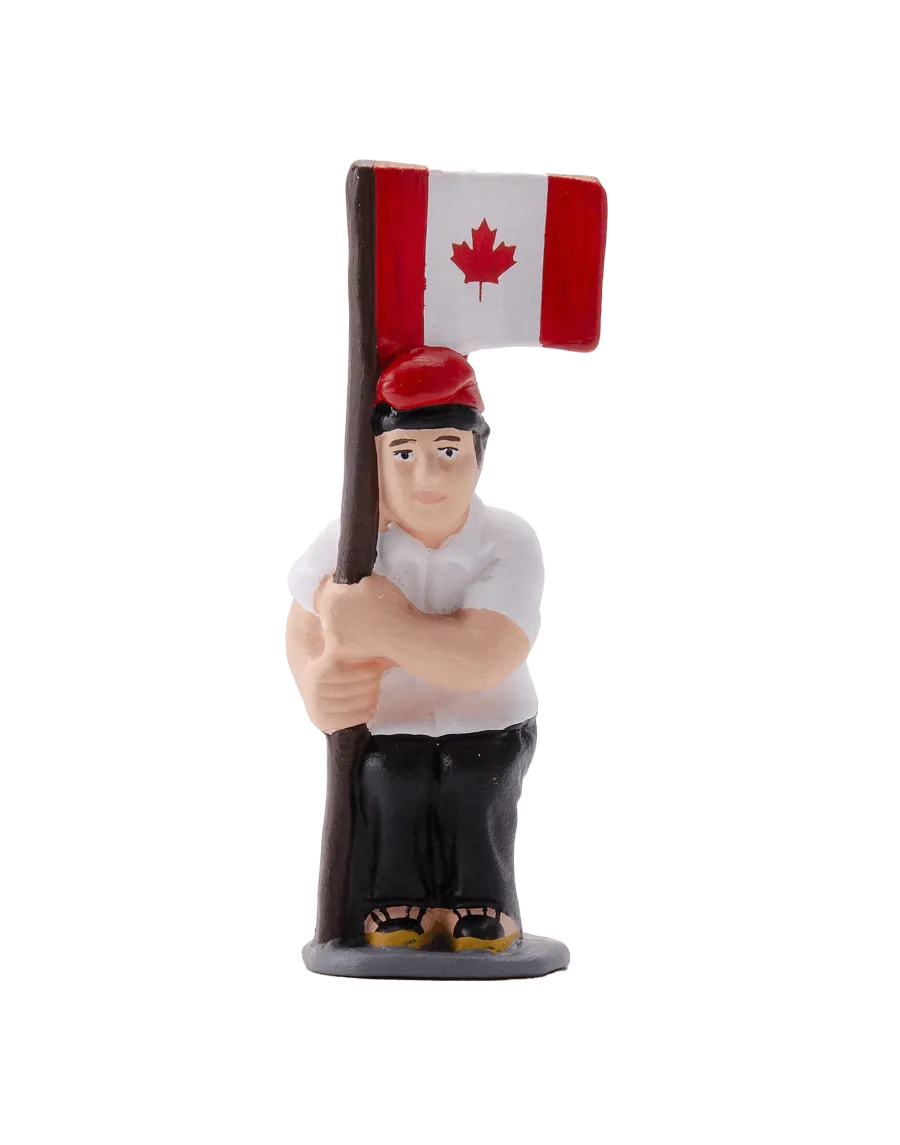 Figurine Caganer drapeau canadien de haute qualité - Achetez maintenant