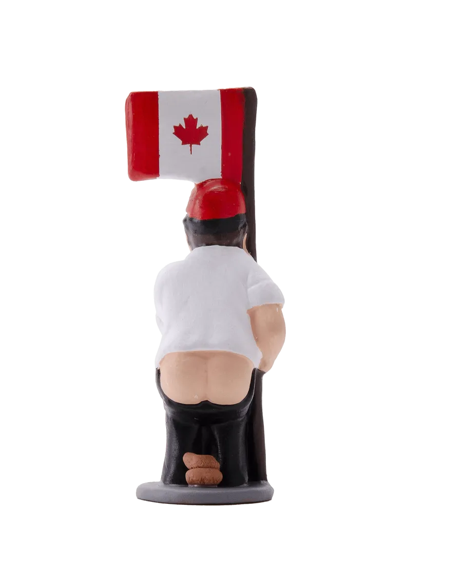 Figurine Caganer drapeau canadien de haute qualité - Achetez maintenant