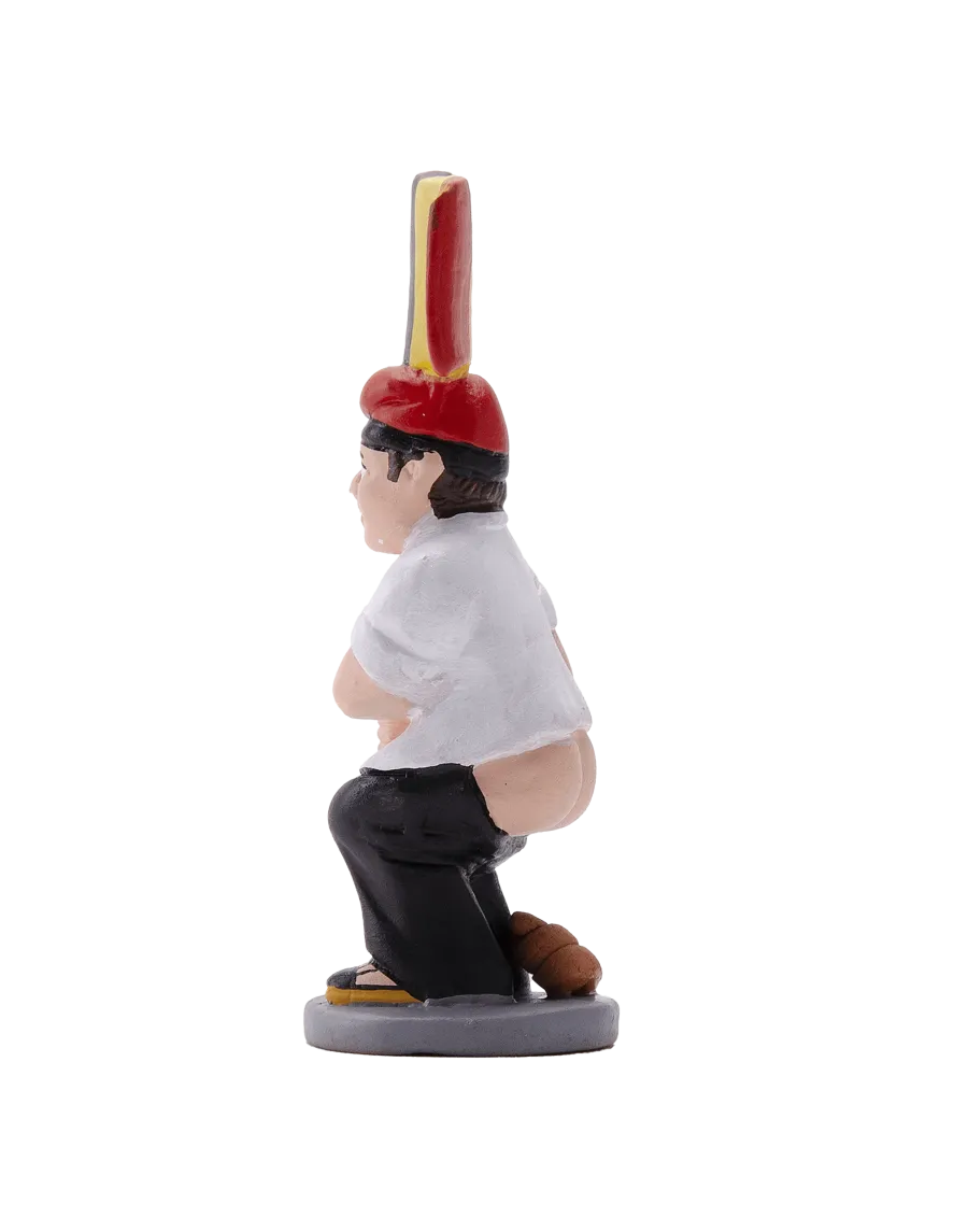 Figurine de Caganer aux couleurs du drapeau belge de haute qualité - Achetez maintenant