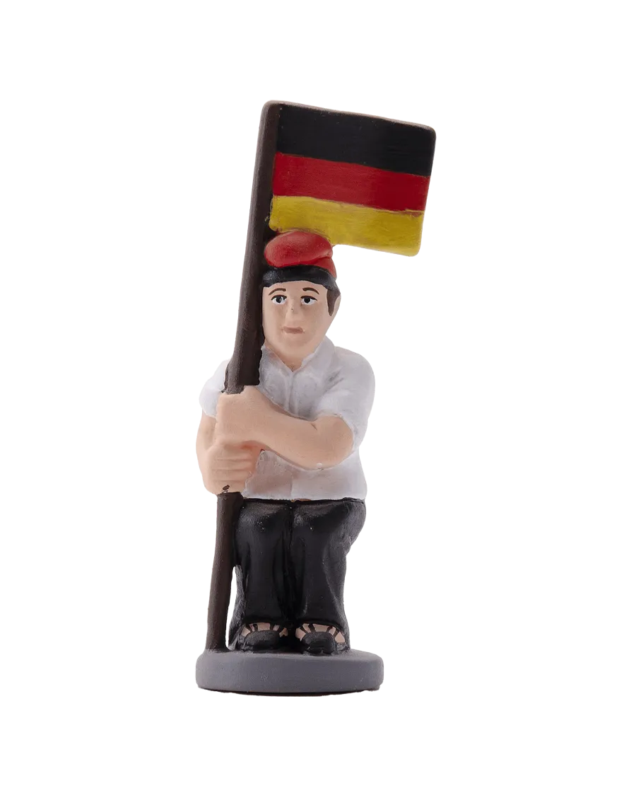 Hochwertige Caganer-Figur mit deutscher Flagge – Jetzt kaufen