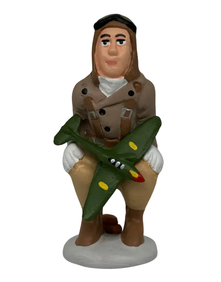 Flieger Caganer aus dem Zweiten Weltkrieg. Kaufen Sie jetzt Ihren!