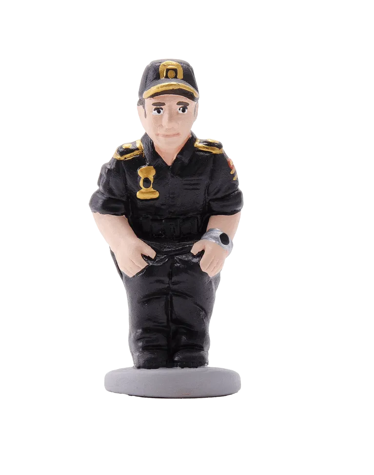 Figura de Caganer Policía Nacional de Alta Calidad - Compra Ahora