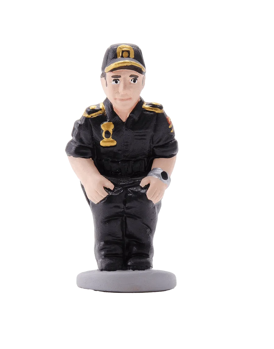 Figura de Caganer Policía Nacional de Alta Calidad - Compra Ahora