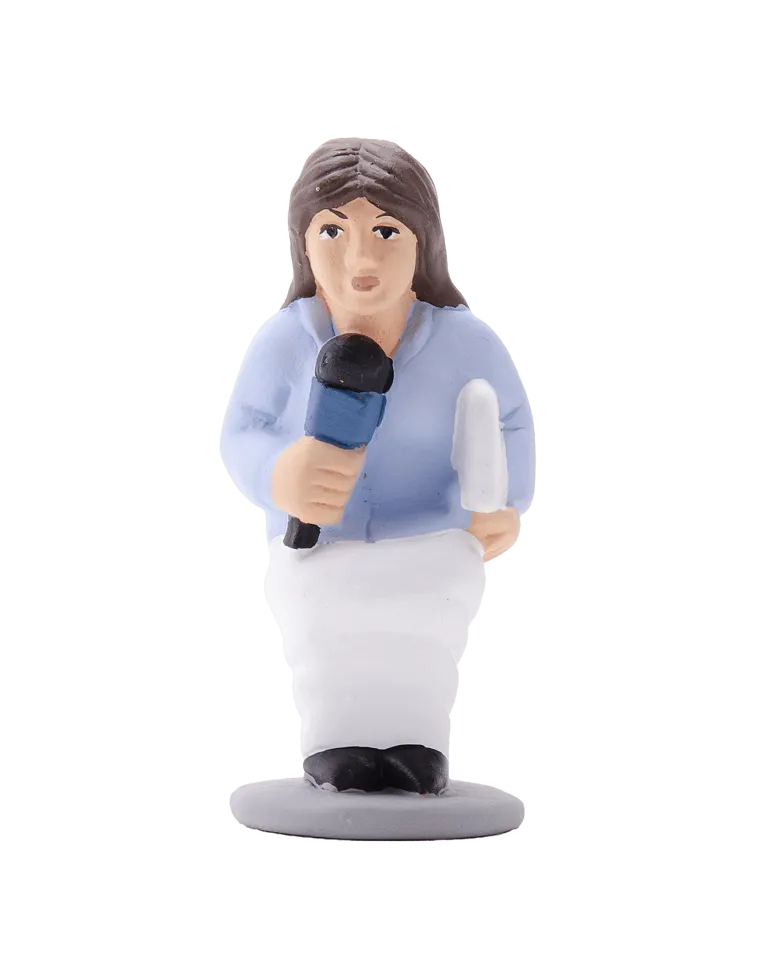 Figura de Caganer Reportera de Alta Calidad - Compra Ahora