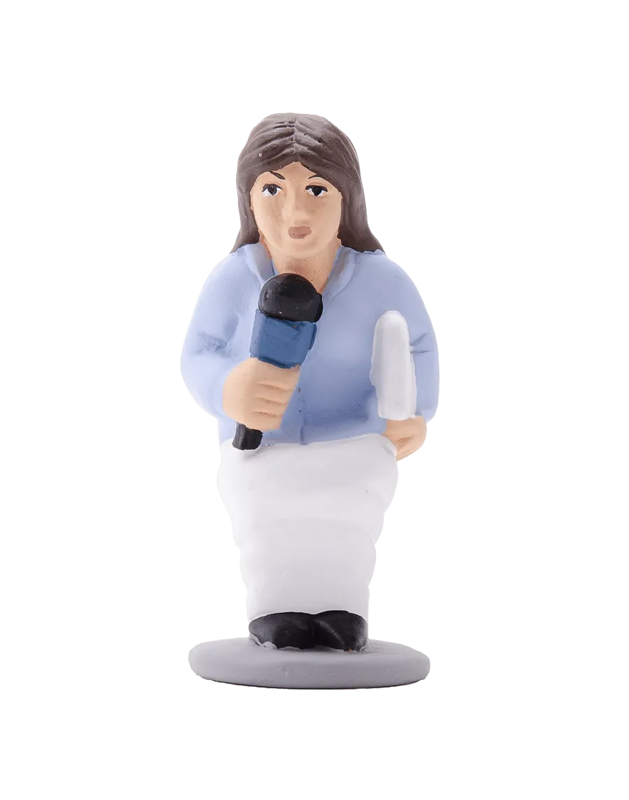 Figura de Caganer Reportera de Alta Calidad - Compra Ahora