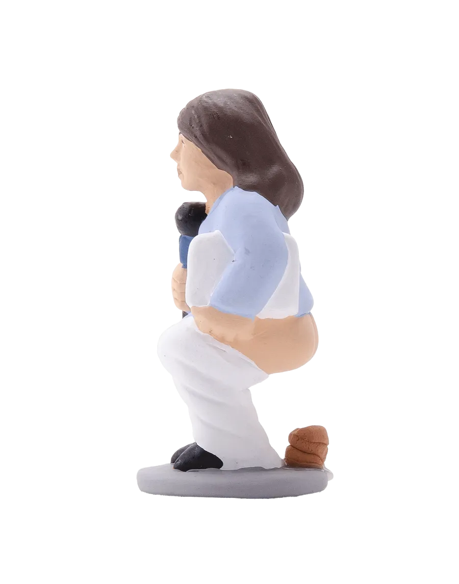 Figura de Caganer Reportera de Alta Calidad - Compra Ahora