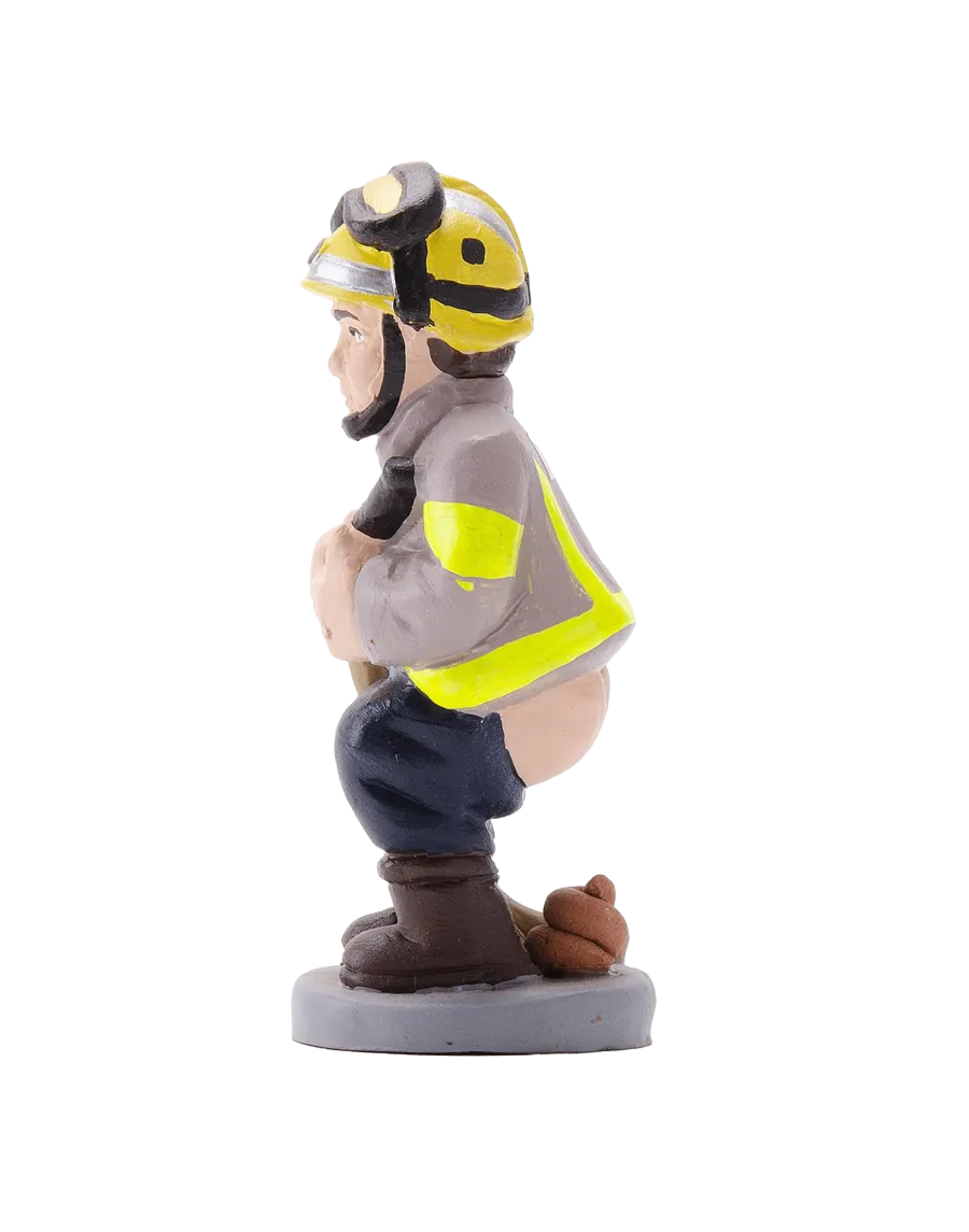 Figura de Caganer Bombero de Alta Calidad - Compra Ahora