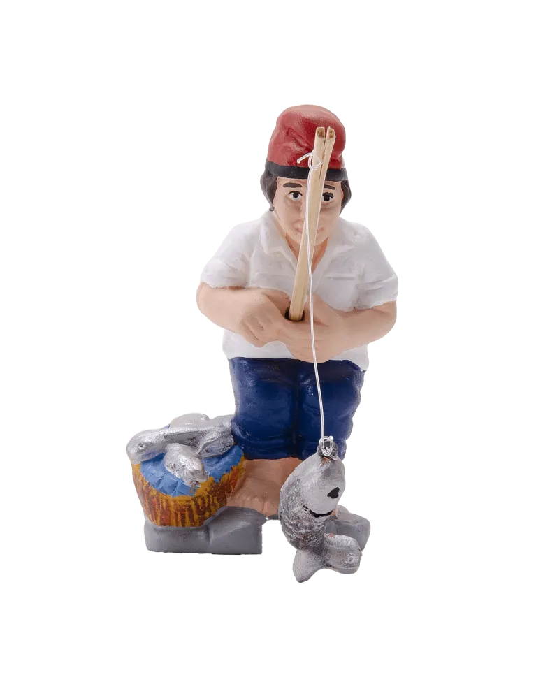 Figura de Caganer Pescador de Alta Calidad - Compra Ahora