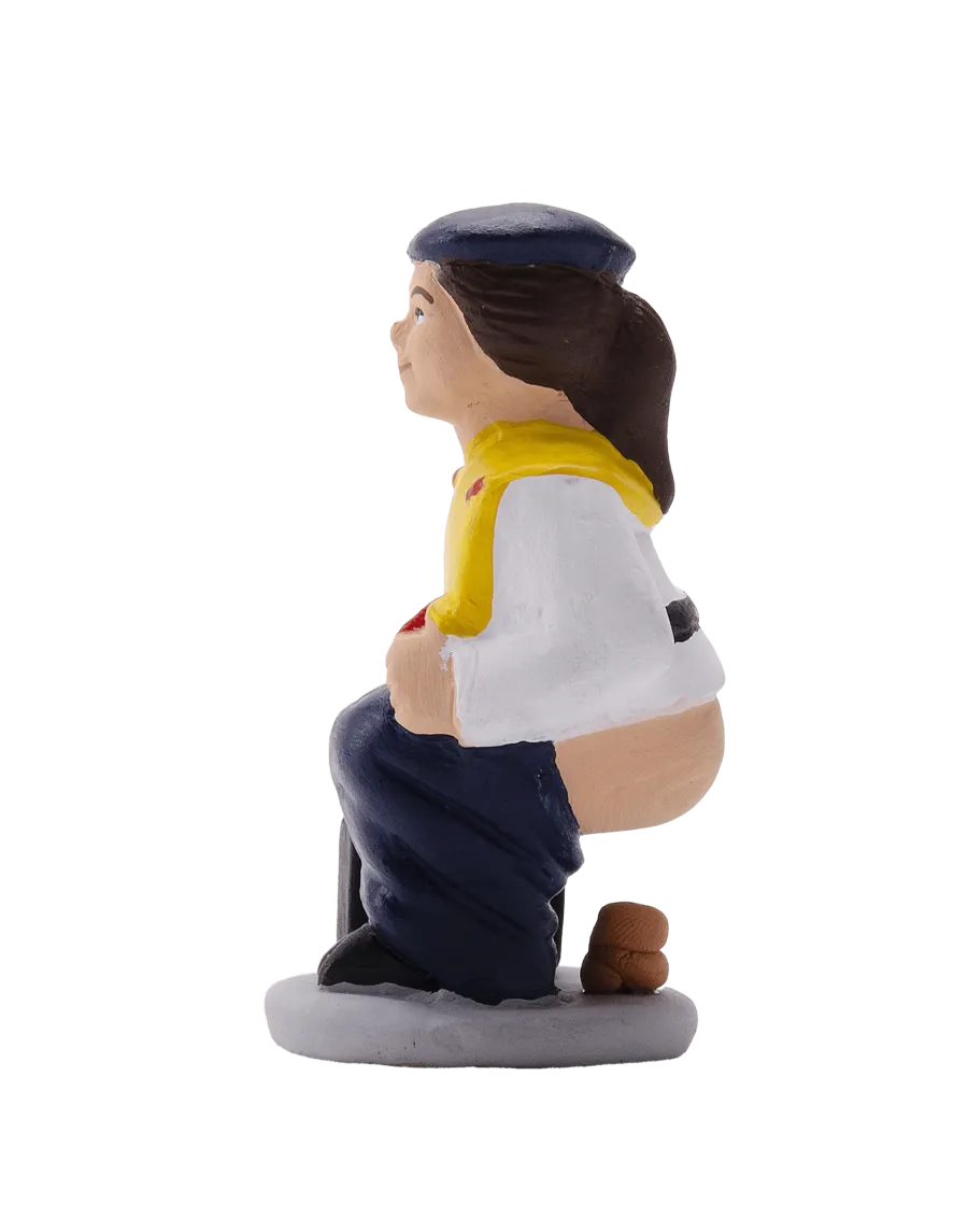 Figura de Caganer Azafata de Alta Calidad - Compra Ahora