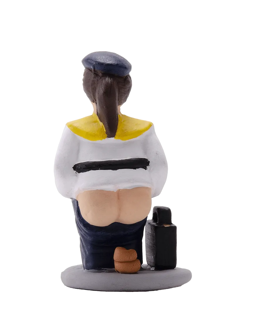 Figura de Caganer Azafata de Alta Calidad - Compra Ahora