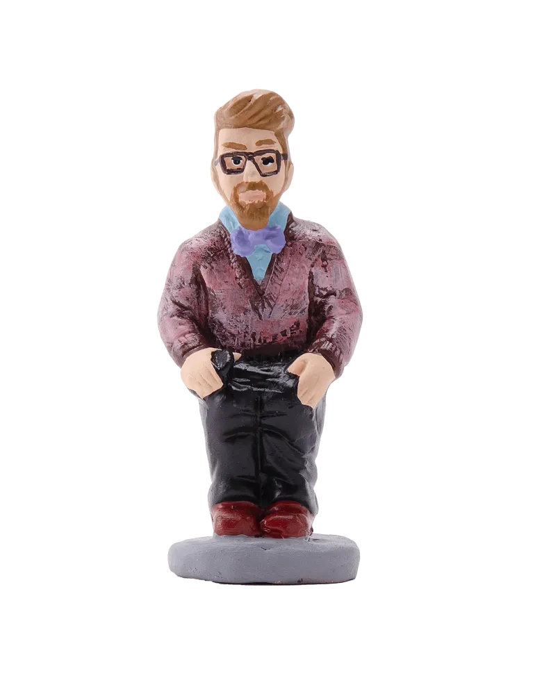 Figura de Caganer Hipster de Alta Calidad - Compra Ahora